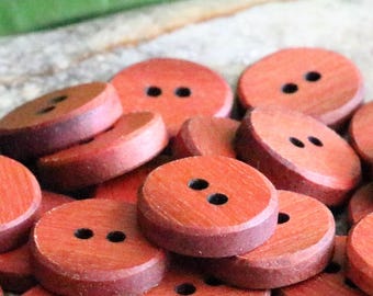 3/4 inch Mukulungu hardwood buttons, custom wood button, sweater buttons, handmade hat button, cardigan buttons