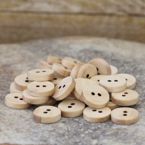 small juvenile applewood shirt buttons, wooden buttons, dress shirt buttons, womens clothing buttons, buttons for hats, buttons for crafts