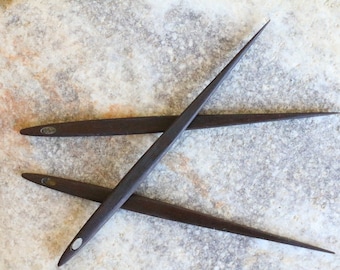 3 pack Nalbinding medieval needles,  made of premium top quality rare and exotic woods