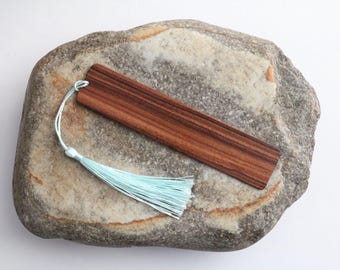 Natural hard red wooden bookmark, book place holder, nature lovers gift, bibliophile gift, Pau Ferro bookmark