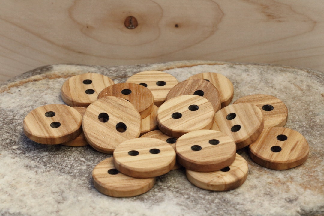 Large Table Top Hand Button Large Olivewood Hardwood Buttons, Custom Wood Button, Custom Garment ...