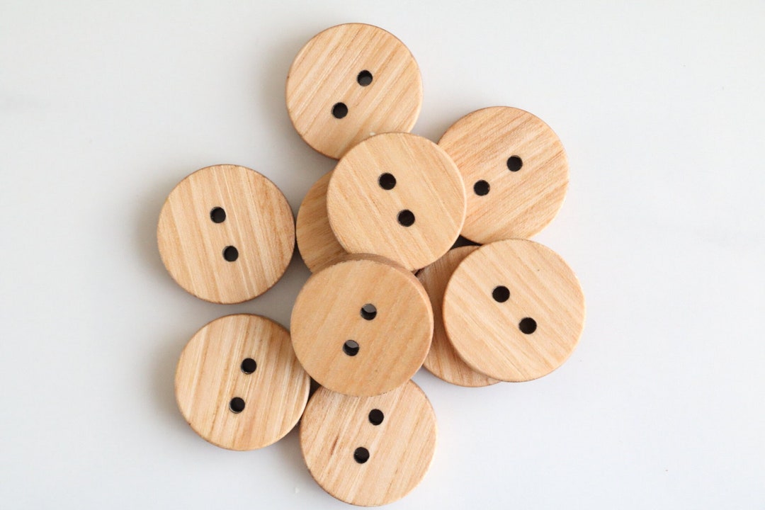 Large Table Top Hand Button Large Elmwood Button, Custom Wood Button, Custom Garment Button ...