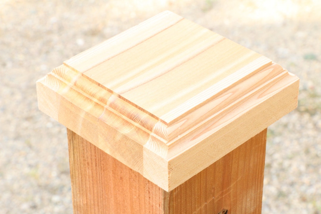 Recycled Cedar Fence Post Caps, Cedar Home Improvement DIY, End Caps for Fencing. Etsy