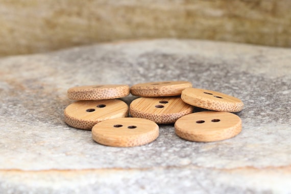 3/4-Zoll-Bambus-Hartholzknpfe, mittelgroe Knpfe, Knpfe fr Mntel,  Knpfe zum Basteln, Knpfe zum Nhen, Umweltfreundlich und nachhaltig -  Etsy.de