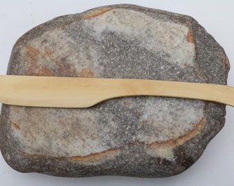 Untador de mantequilla de madera dura hecho a mano, cuchillo de seguridad para niños hecho de manzano, cuchillo de mantequilla de madera, utensilios de madera