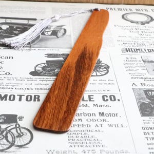 Natural hard Tigerwood wooden bookmark, book place holder, booklover, bloodwood bookmark, nature lovers gift, bibliophile gift