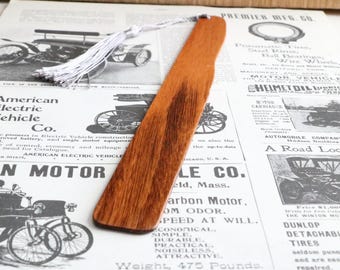 Natural hard Tigerwood wooden bookmark, book place holder, booklover, bloodwood bookmark, nature lovers gift, bibliophile gift