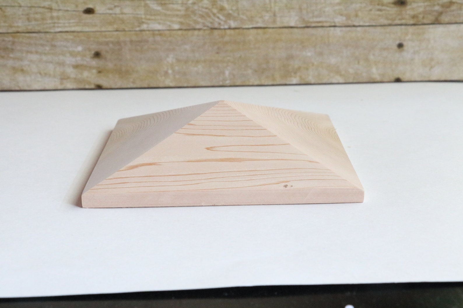 Cedar Fence Post Caps With Pointed Top for up to 6x6 Posts Etsy