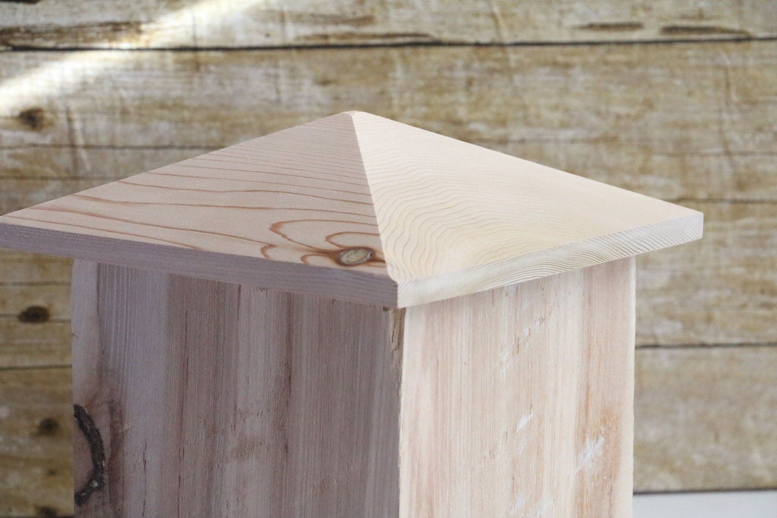 Cedar Fence Post Caps With Pointed Top for up to 6x6 Posts Etsy