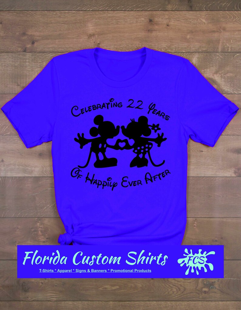 disney anniversary couple shirts