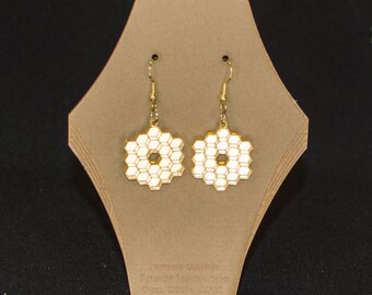JAMES WEBB earrings, JWST earrings, telescope mirror earrings 2.0