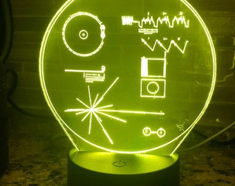 Voyager Golden Record Night Light