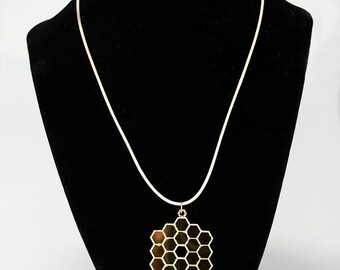 JAMES WEBB pendant, JWST pendant, telescope mirror pendant-Tan color