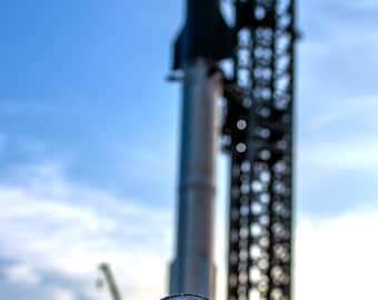 SpaceX SN10 commemorative coin with original COPV tank piece