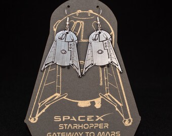 SpaceX Starhopper earrings