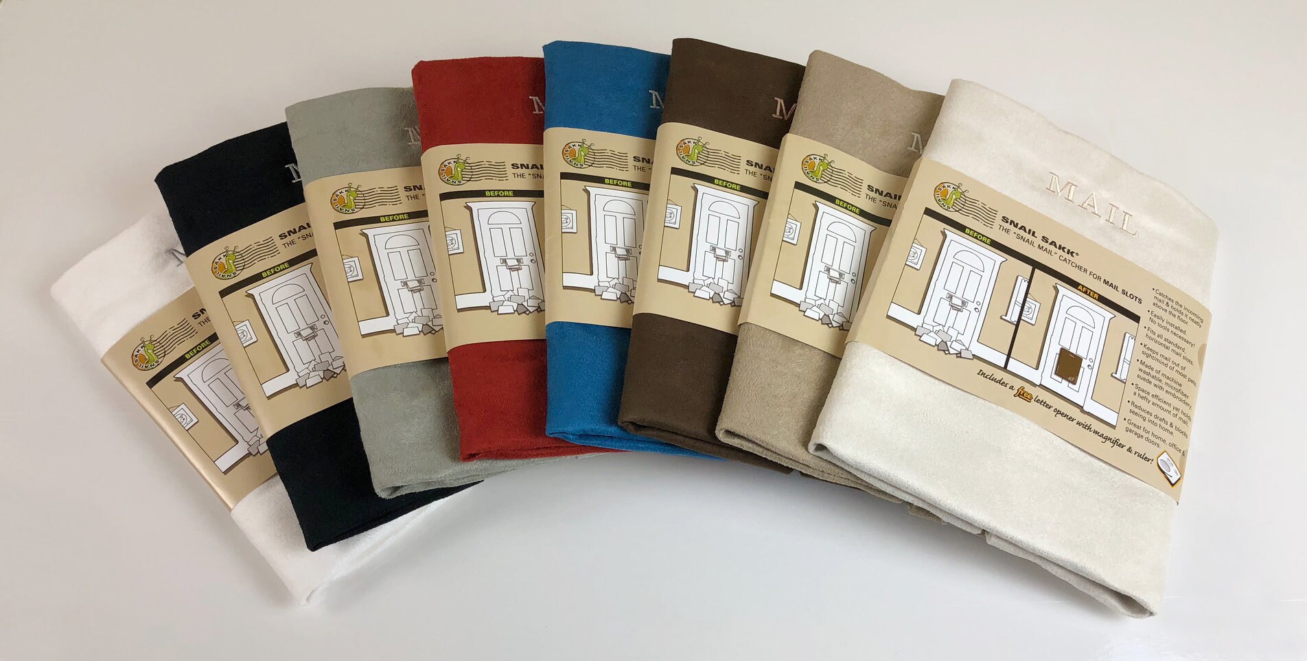 SNAIL SAKK Mail Catcher for Mail Slots. No Tools/screws Needed Space