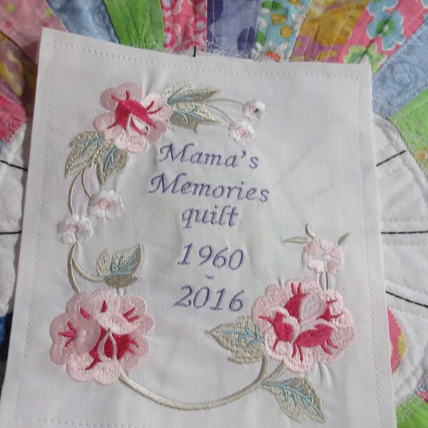 Embroidered Quilt Labels Etsy