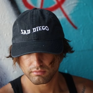 Sad Diego Dad Hat- Black