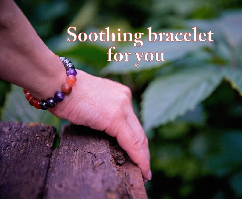 Healing bracelet anxiety Stress relief bracelet Good energy bracelets Chacra reiki healing heart bracelet Energy infused bracelets