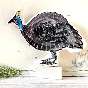 Guineafowl pottery ornament image 1