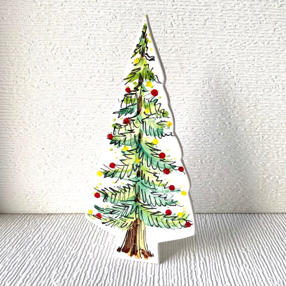 Fir Tree pottery ornament / christmas ceramic gift