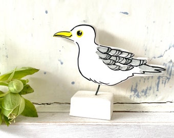 Seagull pottery ornament