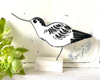 Avocet pottery ornament