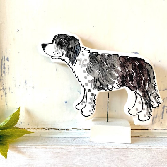 Pet portrait custom pottery memento