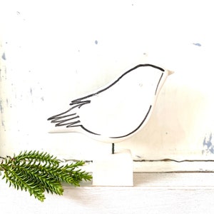 Blackbird pottery ornament image 5