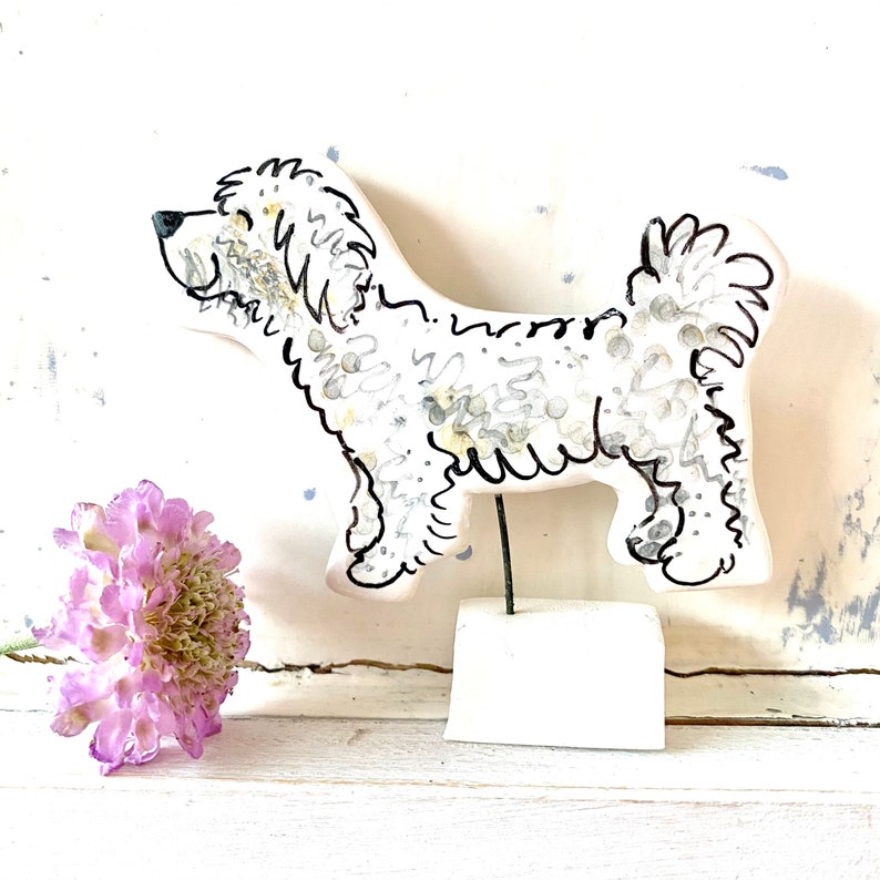 Pet portrait custom pottery memento image 2