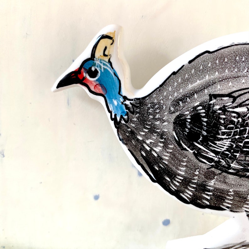 Guineafowl pottery ornament image 4
