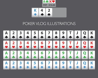 Poker Vlog Graphics Pack Animations Digital Cards Illustrations for Social Media Videos