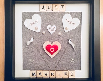 Personalised Just Married Frame