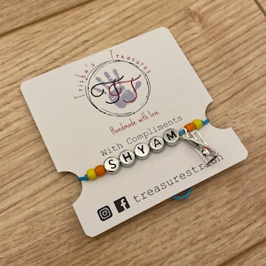 Cricket Lover’s Rakhi – Personalised Handmade Bracelet with Name – Rakshabandhan Gift for Sports Fan Brother or Cousin – Cricket Enthusiast