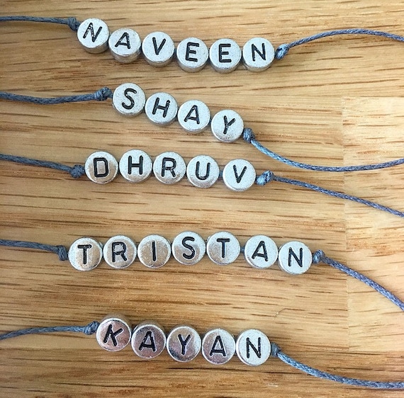 Personalised shop rakhi bracelet
