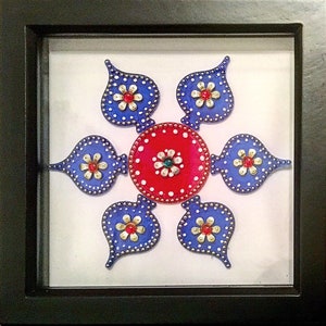 Rangoli, home decor, colourful frame, housewarming gift; Diwali gift; Indian designs