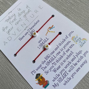 First Day Of School Gift, Wish Bracelet, Pre School, Nursery, School Positivity, Token Gift, Pick Me Up