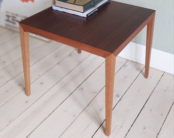 Danish modern coffee table mcm table teak vintage end table tapered legs, mid century modern table Minimalistic livingroom furniture Design