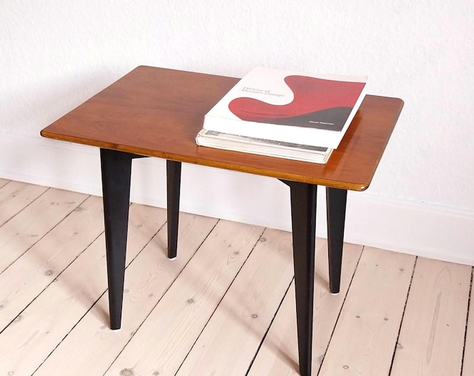 NK vintage teak side table vintage teak end table Danish table small teak table mid century entry table teak coffee table small