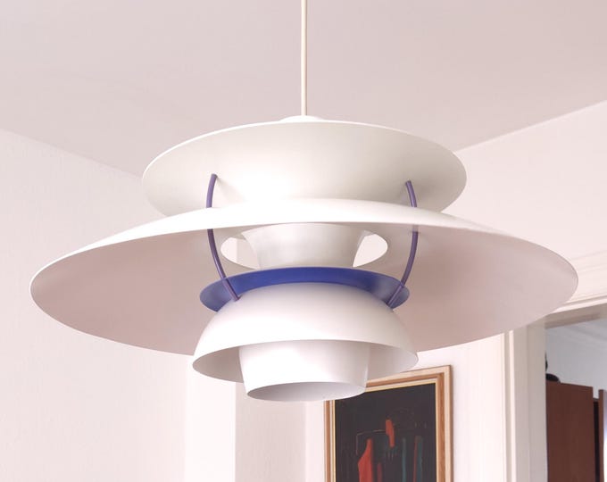 Ph 5 pendant light Louis Poulsen lamp Danish pendant Poul Henningsen white metal ceiling lamp multi layer light fixture Scandinavian lights