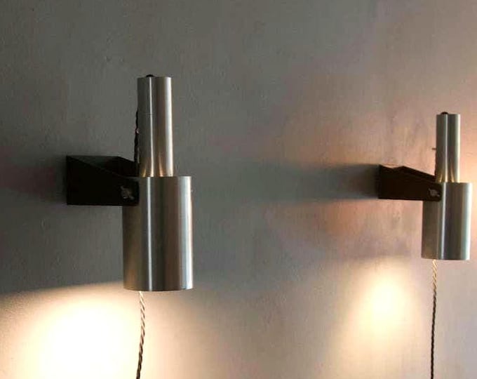 Fog Morup wall lamps Danish sconces pair wall lamps metal wall sconces mid century nightlights