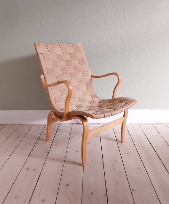 Bruno Mathsson Chair Scandinavian Lounge Chair Mid Century Chair Birch Bentwood Chair Sculptural Accent Chair Swedish Modernist Furniture Etsy