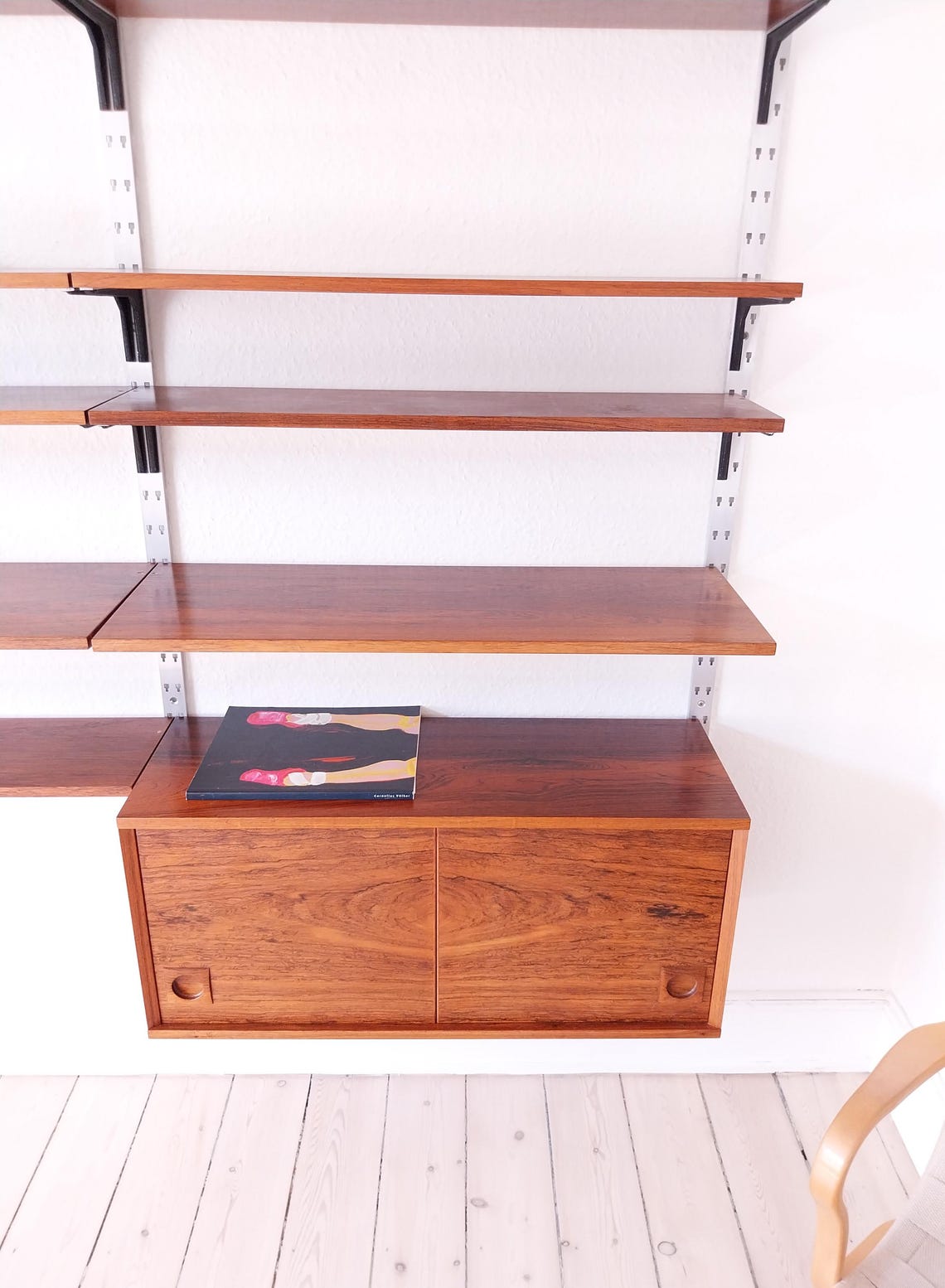 Picture of Danish Shelving Unit Mid Century Wall Unit Modular Vintage Shelving ...