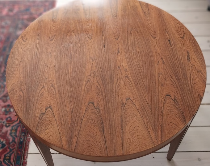 Danish teak table Severin Hansen coffee table round vintage teak coffee table mid century modern table wooden Scandinavian furniture 1960s