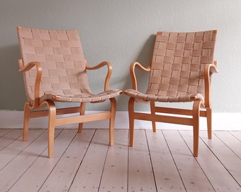 Bruno Mathsson Chair Scandinavian Lounge Chair Mid Century