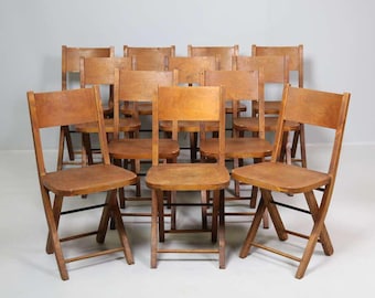 Sillas plegables suecas de mediados de siglo, juego de sillas de comedor de madera, sillas plegables vintage, comedor, silla de madera oscura, muebles de abedul vintage, oficina