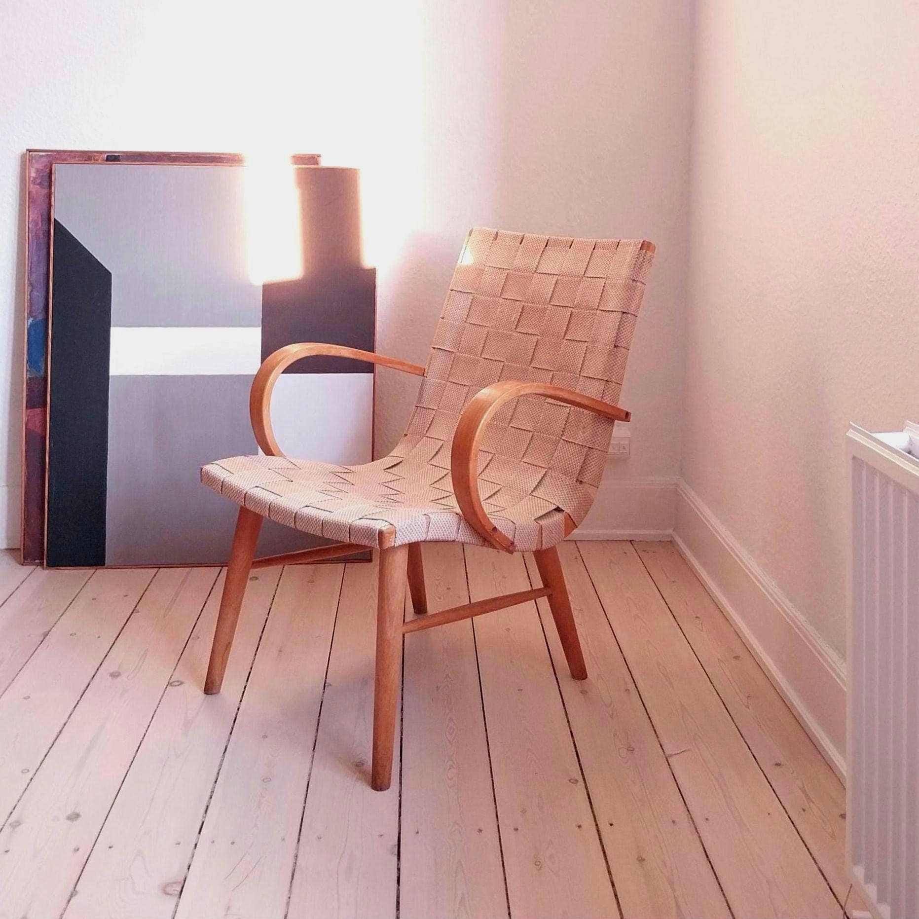 Yngve Ekström Mid Century Modern Accent Chair Swedish Vintage