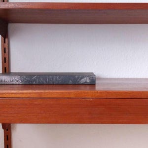 Teak Shelving Unit Mid Century Wall Unit Shelf With Desk Modular Shelf ...