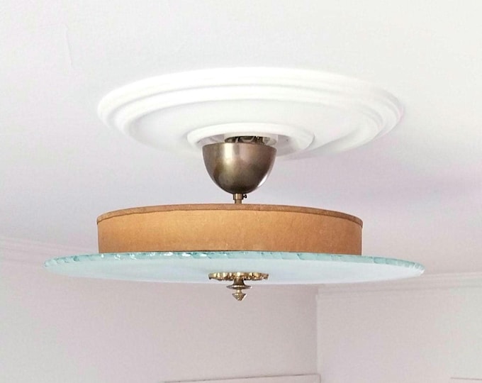 Swedish Grace glass semi flush mount light brass light fixture antique flush mount glass ceiling light Scandinavian modern lighting