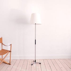 Jo Hammerborg Danish floor lamp mid century floor lamp vintage floor light minimalist scandinavian mcm floor lamp chrome floor lamp 60s